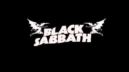 Ozzy osbourne rock music and white logos wallpaper