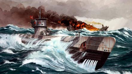 Ships submarine war wallpaper