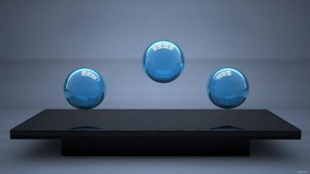 Abstract balls 3d wallpaper