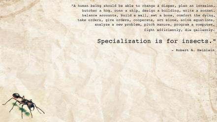 Ants design quotes humanity inspirational life motivation wallpaper