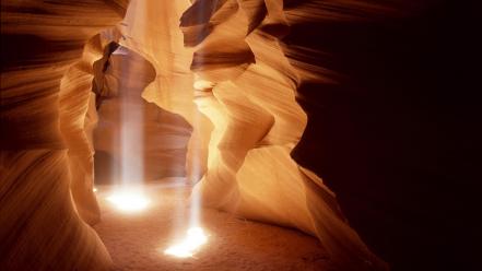 Arizona sunlight antelope canyon rock formations wallpaper