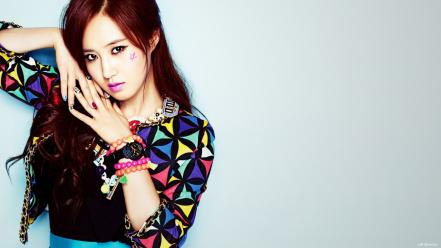 Black asians korean kwon yuri k-pop faces wallpaper
