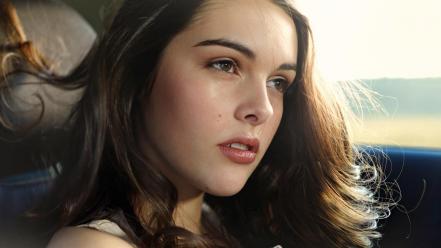 Brunettes cars wallpaper