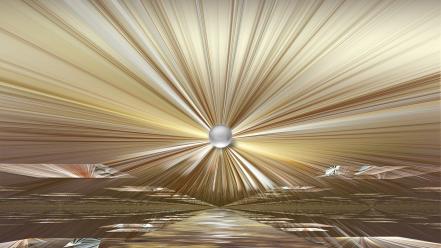 Fractals digital art perspective wallpaper