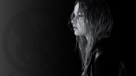 Katniss everdeen the hunger games wet hair wallpaper