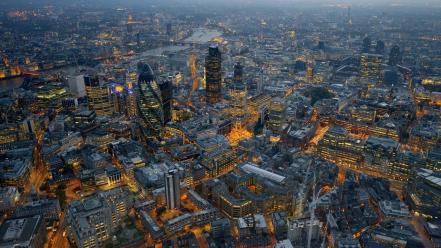 Light crowd cities wallpaper