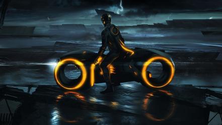 Light disney company movies futuristic tron legacy artwork wallpaper