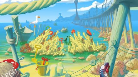 Video games worms revolution wallpaper