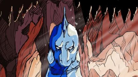 Water pokemon cave crystals stalactites onix wallpaper