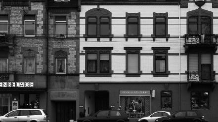 Buildings monochrome wallpaper