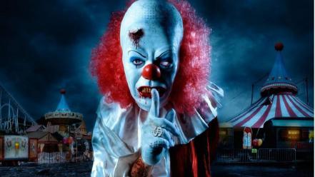 Dark clowns carnivals circus faces wallpaper