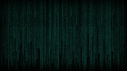 Green matrix code wallpaper