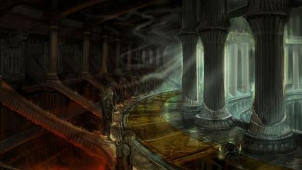 Hall interior hades wallpaper