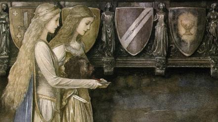Medieval celtic mythology alan lee the mabinogion wallpaper