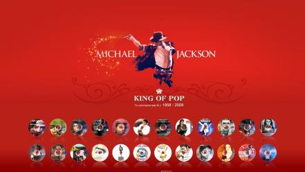 Michael jackson red background wallpaper