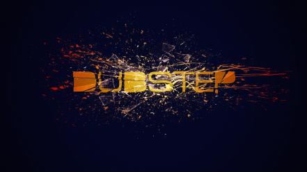 Music glass orange crash dubstep splatter wallpaper