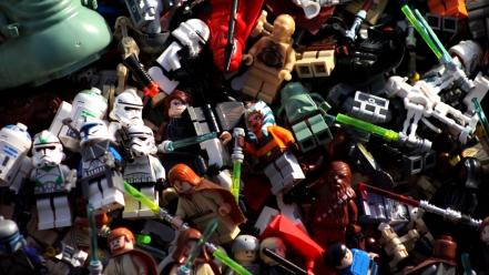 Star wars digital art characters 3d legos wallpaper