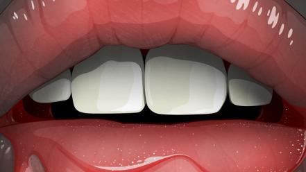 Vector lips mouth illustrations artwork jason levesque wallpaper