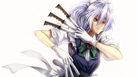 Video games touhou maids izayoi sakuya wallpaper
