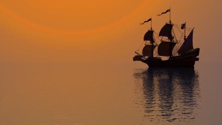 Water sun young pirates wallpaper