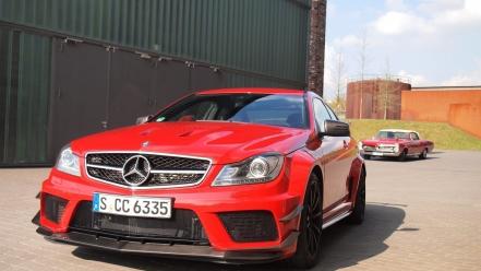 Black mercedes benz c63 amg wallpaper