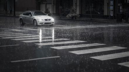Bmw rain 3 series white cars cities wallpaper