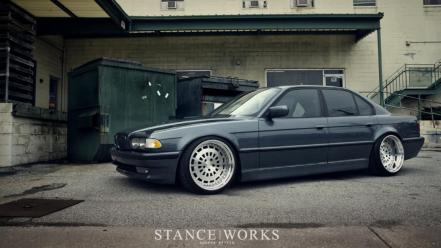 Bmw slammed stance works e38 stancenation wallpaper