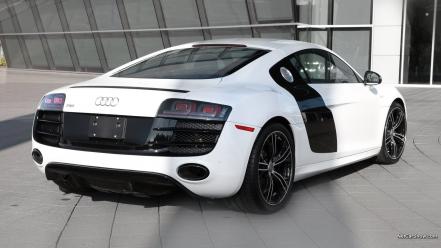 Cars audi r8 coupe sports white wallpaper