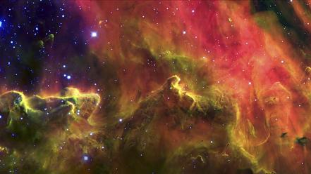 Clouds outer space stars nebulae hubble wallpaper