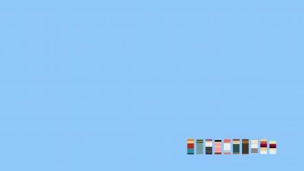 Futurama cartoons minimalistic simple background blue tv shows wallpaper