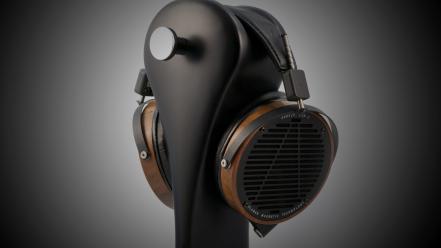 Headphones gradient audiophile wallpaper