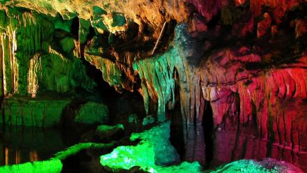 Japan cave colors wallpaper