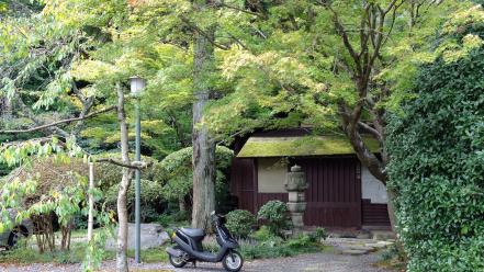 Japan landscapes nature scooters moped wallpaper
