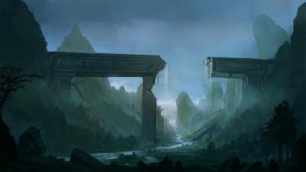 Landscapes fantasy art digital artwork blink wallpaper