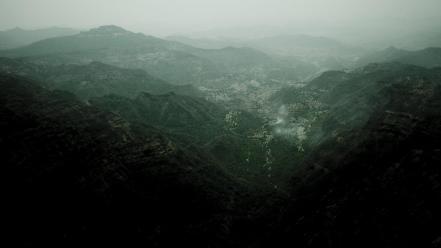 Mountains landscapes forest fog india wallpaper
