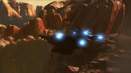 Mountains landscapes halo spaceships pelican 4 wallpaper