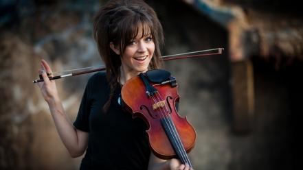 Music violins dubstep lindsey stirling wallpaper