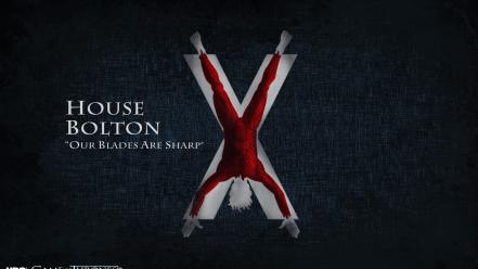 Of thrones logos tv series house bolton wallpaper