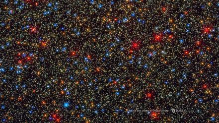 Outer space stars hubble cluster omega centuri wallpaper