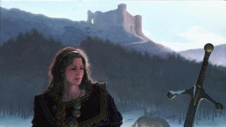 Paintings celtic goddess mythology dean morrissey wallpaper