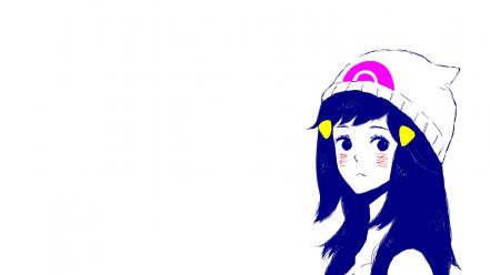 Pokemon dawn simple background white wallpaper