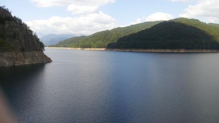 Romania lakes skyscapes curtea de arges vidraru wallpaper