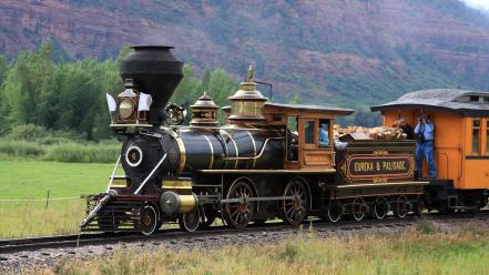 Trains locomotives widescreen narrow gauge 4-4-0 wallpaper