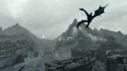 Video games screenshots the elder scrolls v: skyrim wallpaper