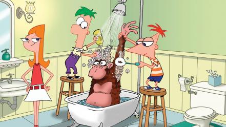 Artwork phineas and ferb wallpaper