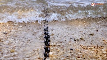 Beach text stones chains september smashing magazine sea wallpaper