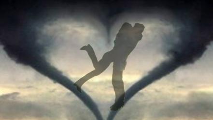 Black and white love smoke wallpaper