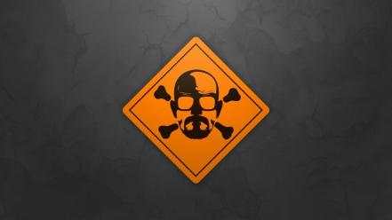 Breaking bad walter white minimalistic signs skulls wallpaper