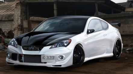 Cars tuning hyundai genesis 3d wallpaper