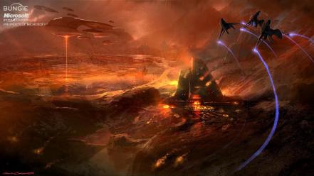 Halo digital art concept science fiction banshee wallpaper